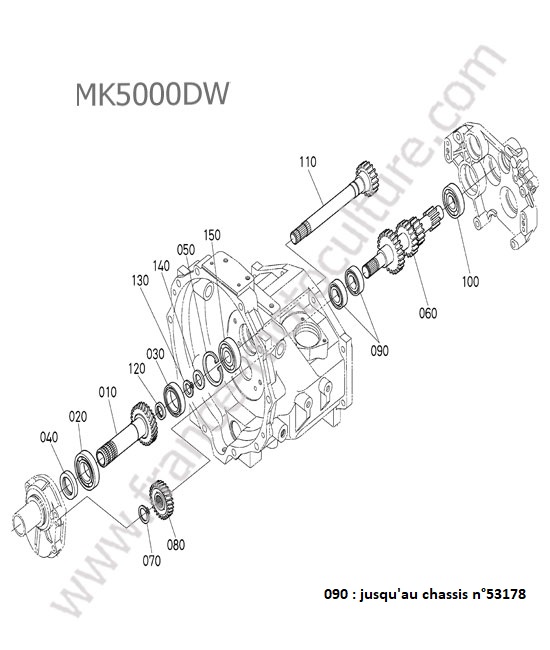 Arbre principal KUBOTA MK5000