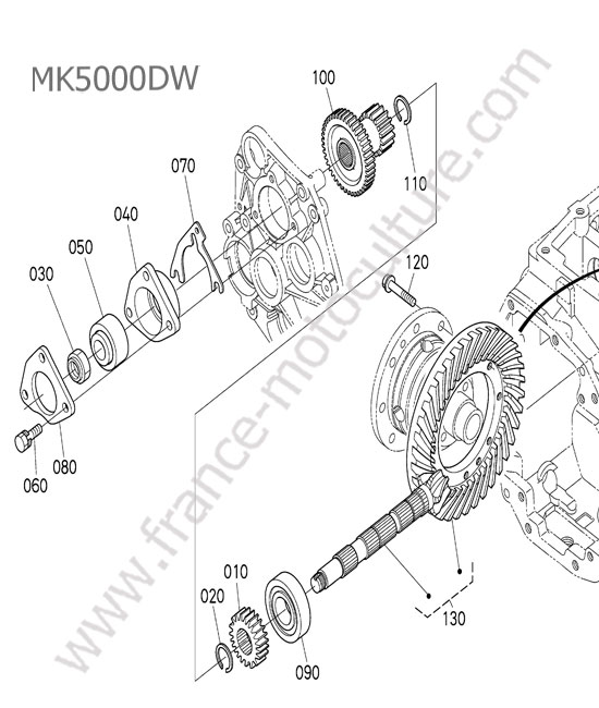 Pignon attaque KUBOTA MK5000
