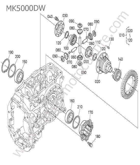 Differentiel arriere KUBOTA MK5000