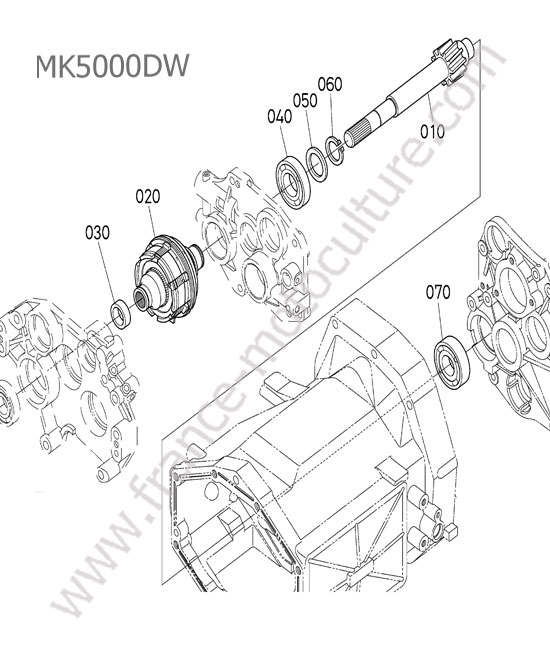 Embrayage prise force KUBOTA MK5000