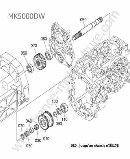 KUBOTA - MK5000 : Arbre entrainement pdf