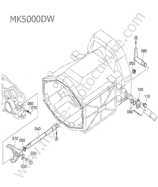 Fourchette inverseur KUBOTA MK5000