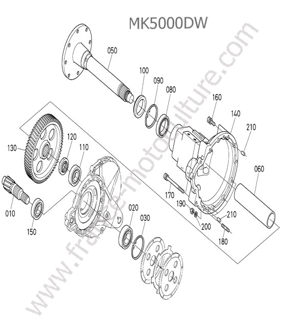 Essieu arriere droit KUBOTA MK5000