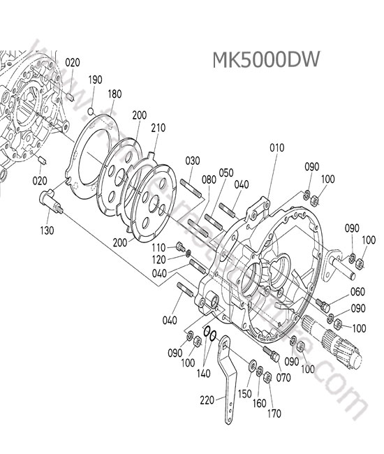 Frein gauche KUBOTA MK5000