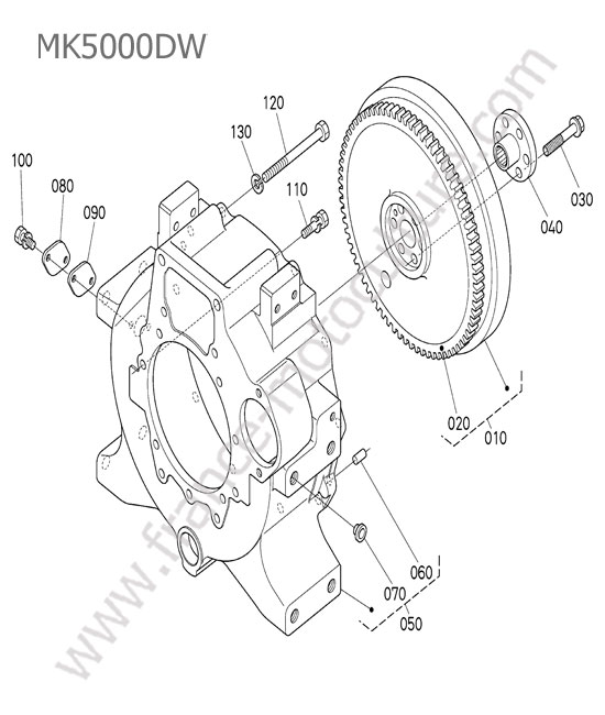 Volant moteur KUBOTA MK5000