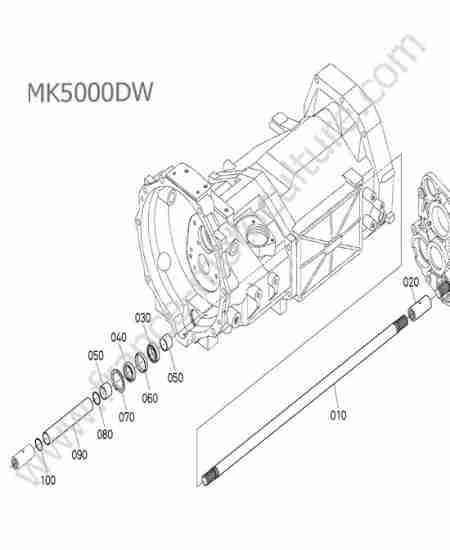 KUBOTA - MK5000 : Arbre transmission arriere