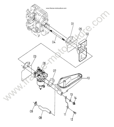 Carburateur KUBOTA S140H