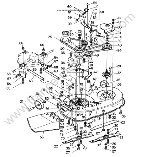 Carter de coupe KUBOTA S140H