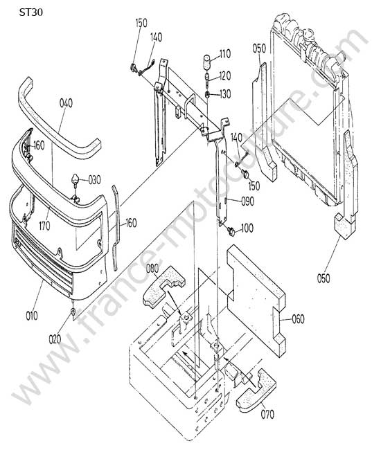 Capot avant KUBOTA ST30