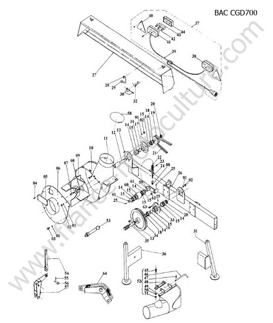Turbine bac GCD700 KUBOTA ST30