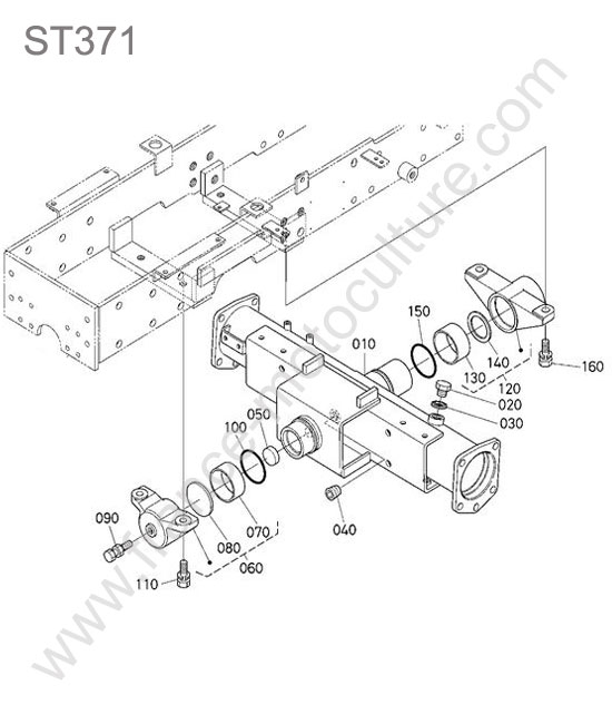 Carter essieu avant KUBOTA ST371