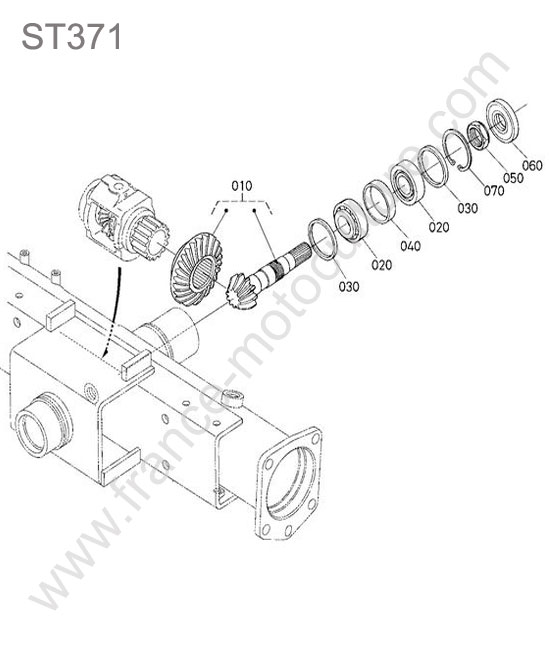 Attaque differentiel avant KUBOTA ST371
