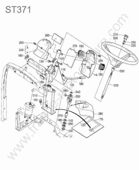 KUBOTA - ST371 : Colonne direction