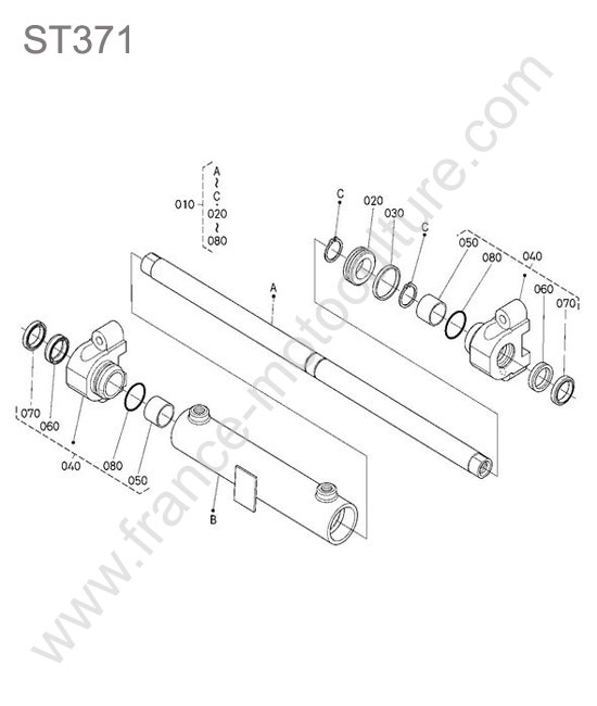 Joints verin direction KUBOTA ST371