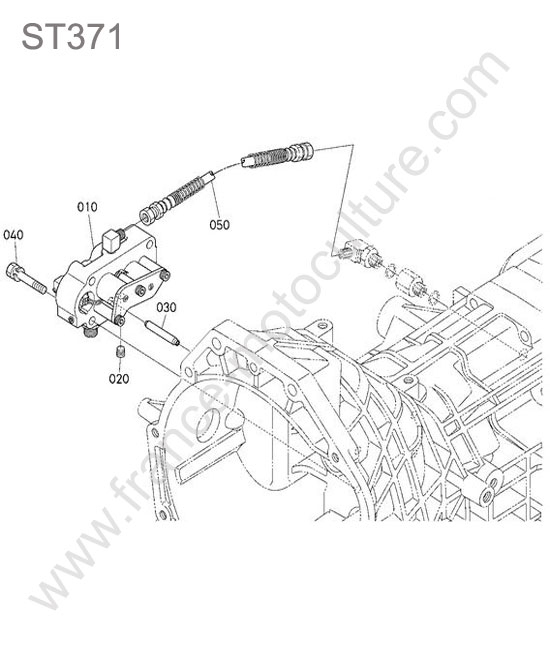 Distributeur demi tour rapide KUBOTA ST371