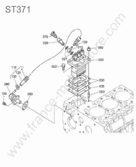 KUBOTA - ST371 : Pompe injection