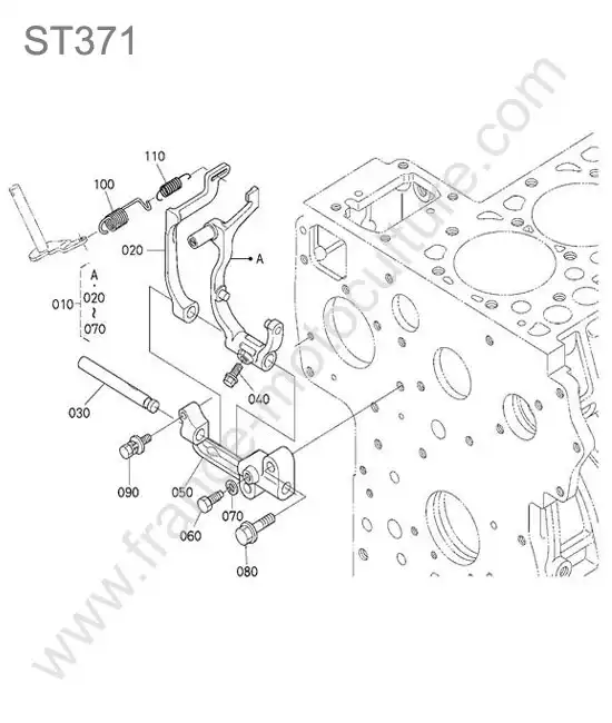 Regulateur regime KUBOTA ST371