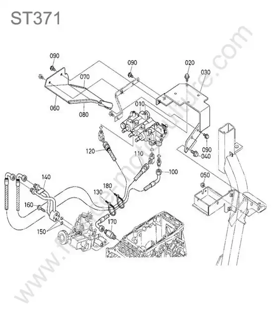 Distributeur auxiliaire KUBOTA ST371