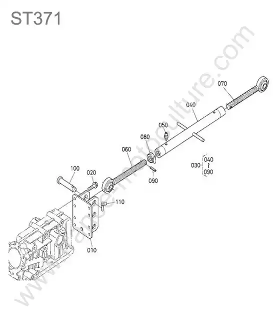 Barre poussee (3 points) KUBOTA ST371