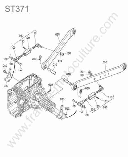 KUBOTA - ST371 : Bras inferieur