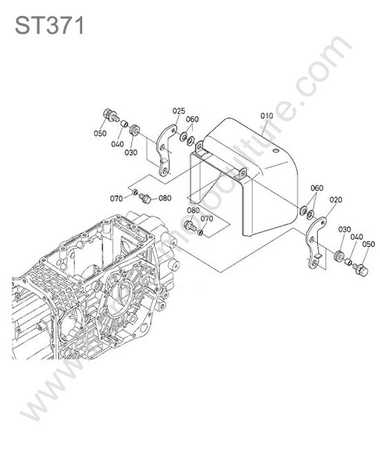 Protection prise force KUBOTA ST371