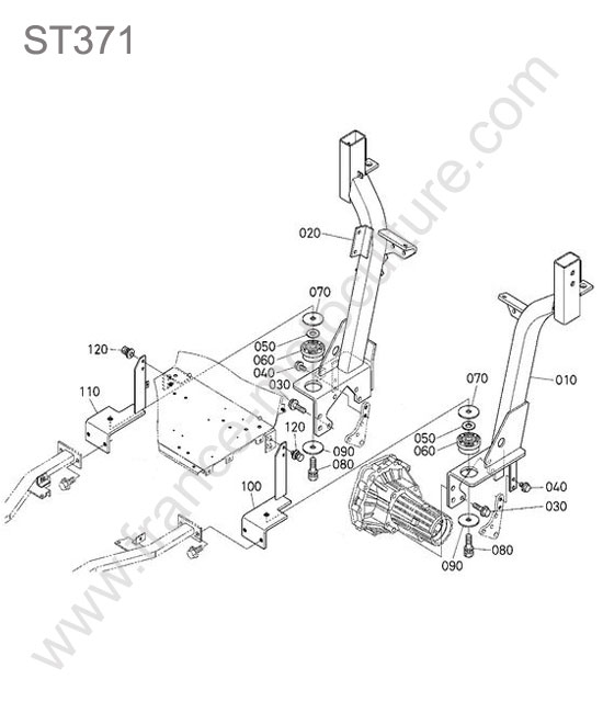 Arceau inferieur KUBOTA ST371