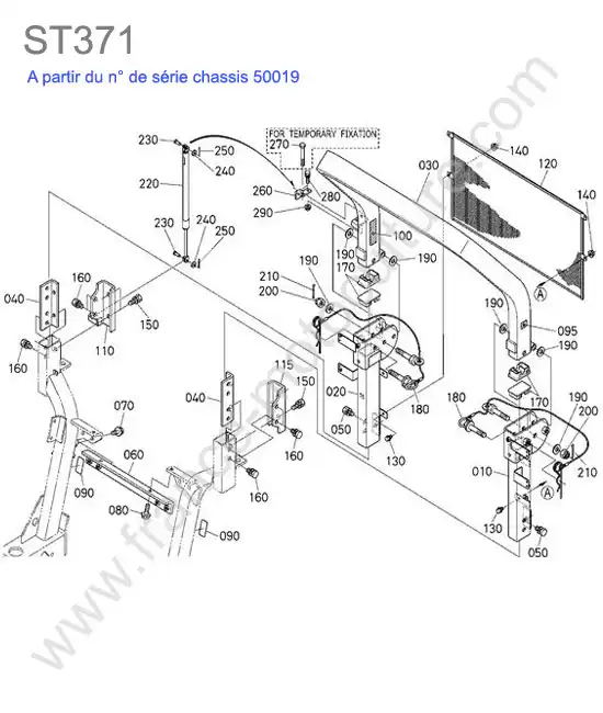 Arceau superieur >50019 KUBOTA ST371