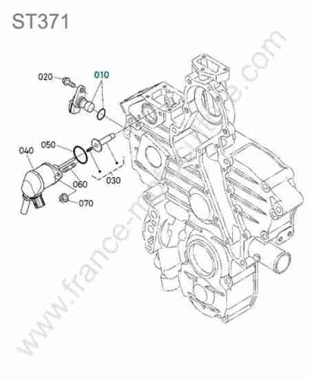 KUBOTA - ST371 : Solenoide / capteur rotation