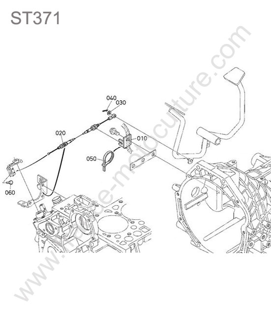 Accelerateur pied KUBOTA ST371