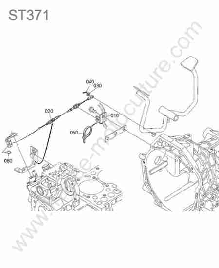 KUBOTA - ST371 : Accelerateur pied