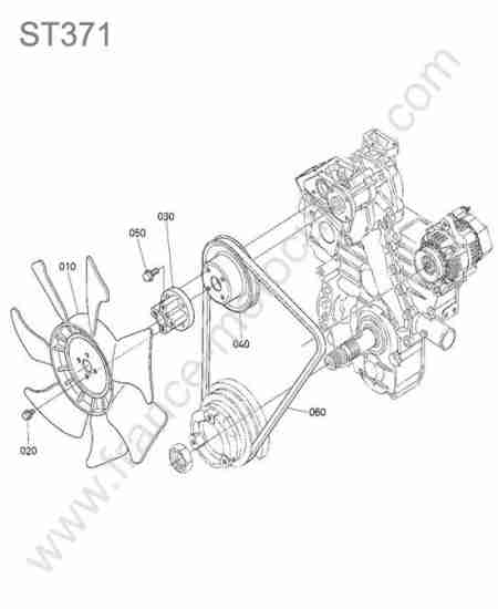 KUBOTA - ST371 : Ventilateur