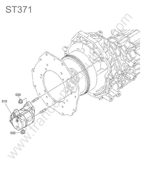 Fixation demarreur KUBOTA ST371