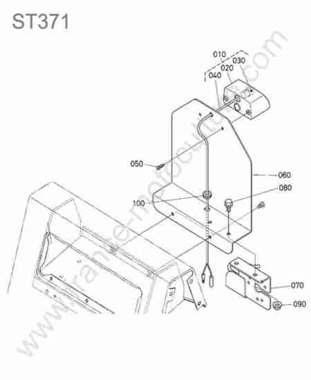 KUBOTA - ST371 : Plaque immatriculation - eclairage