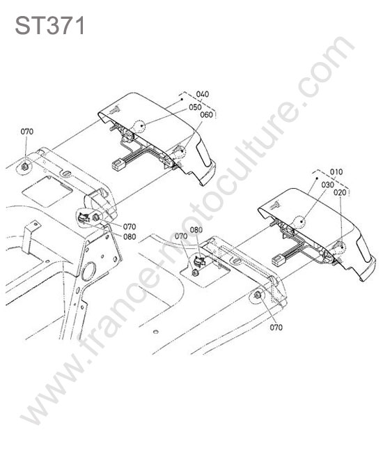 Feux arriere KUBOTA ST371