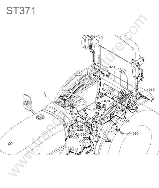 Faisceaux electriques arriere KUBOTA ST371