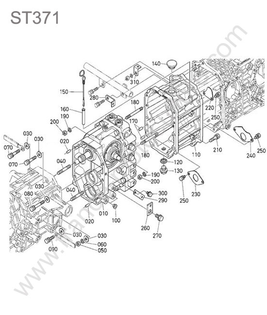 Transmission hst KUBOTA ST371