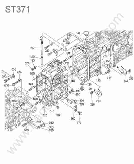 KUBOTA - ST371 : Transmission hst