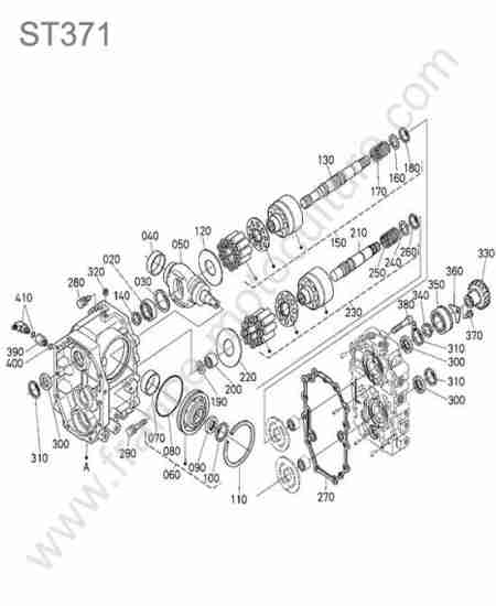 KUBOTA - ST371 : Groupe hst