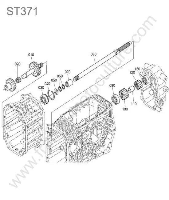 Arbre entrainement prise force KUBOTA ST371