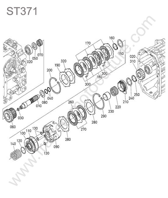 Embrayage prise force KUBOTA ST371