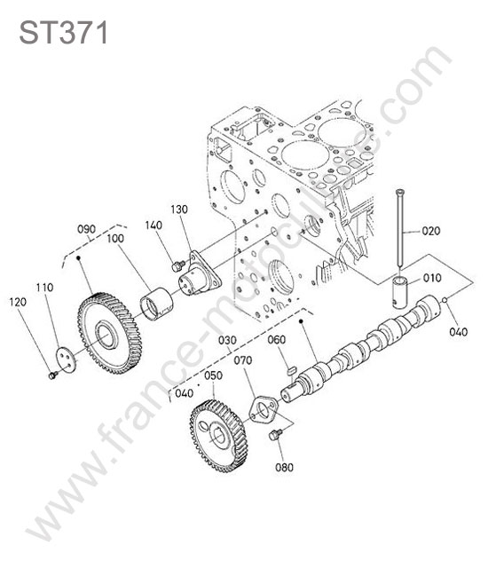 Arbres cames KUBOTA ST371