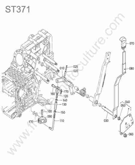 KUBOTA - ST371 : Levier gamme