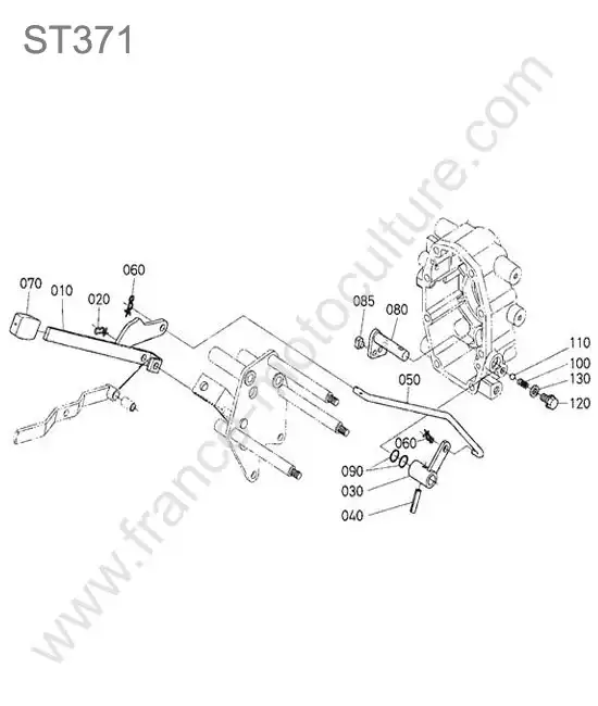 Levier prise force ventrale KUBOTA ST371