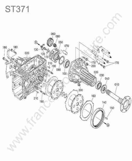 KUBOTA - ST371 : Pont arriere