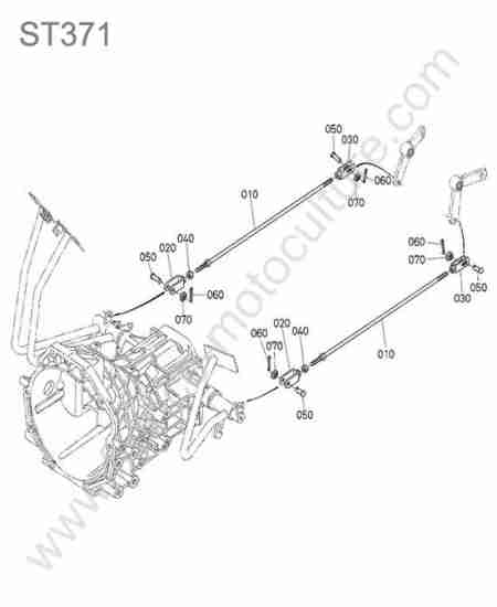 KUBOTA - ST371 : Commande frein