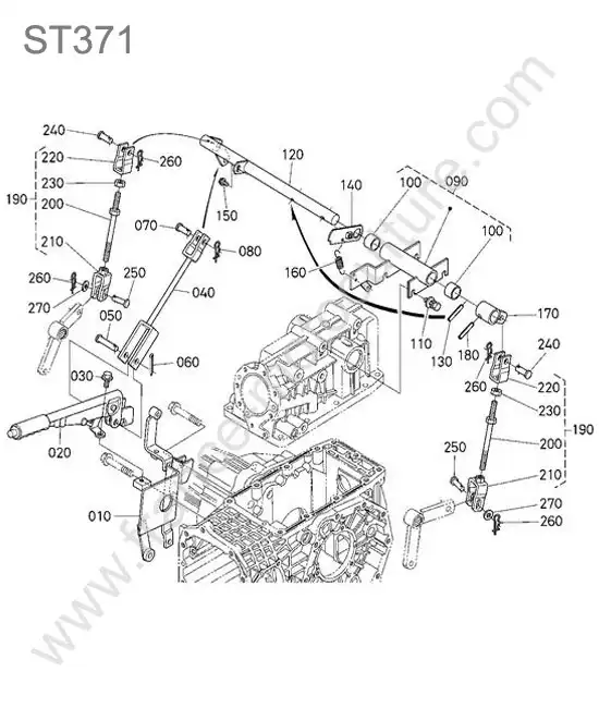 Frein stationnement KUBOTA ST371