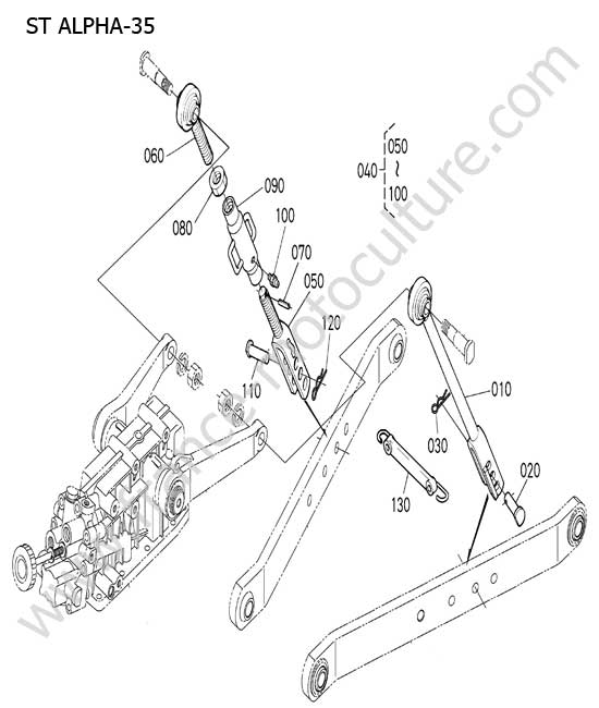 Chandelle relevage KUBOTA STA35