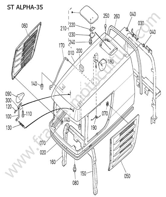 Capot avant KUBOTA STA35