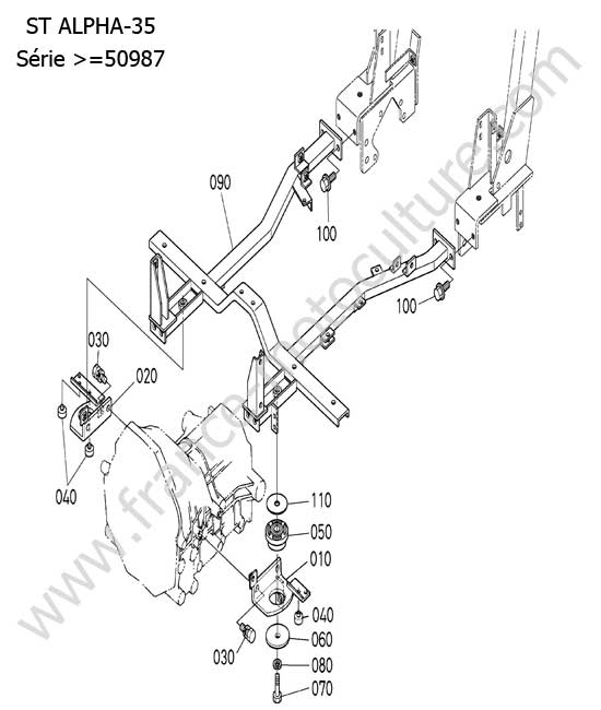 Chassis arriere nouveau KUBOTA STA35
