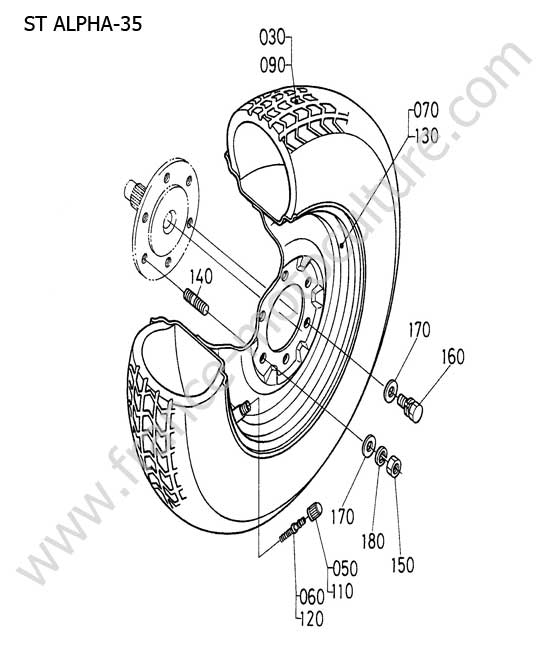 Roue avant 24*8.50-14 KUBOTA STA35